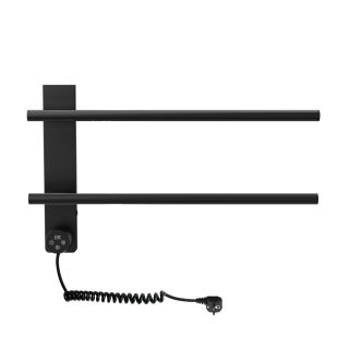 Полотенцесушитель электрический Wonzon & Woghand N?rnberg WW-AL342-MB 52x31 см чёрный матовый